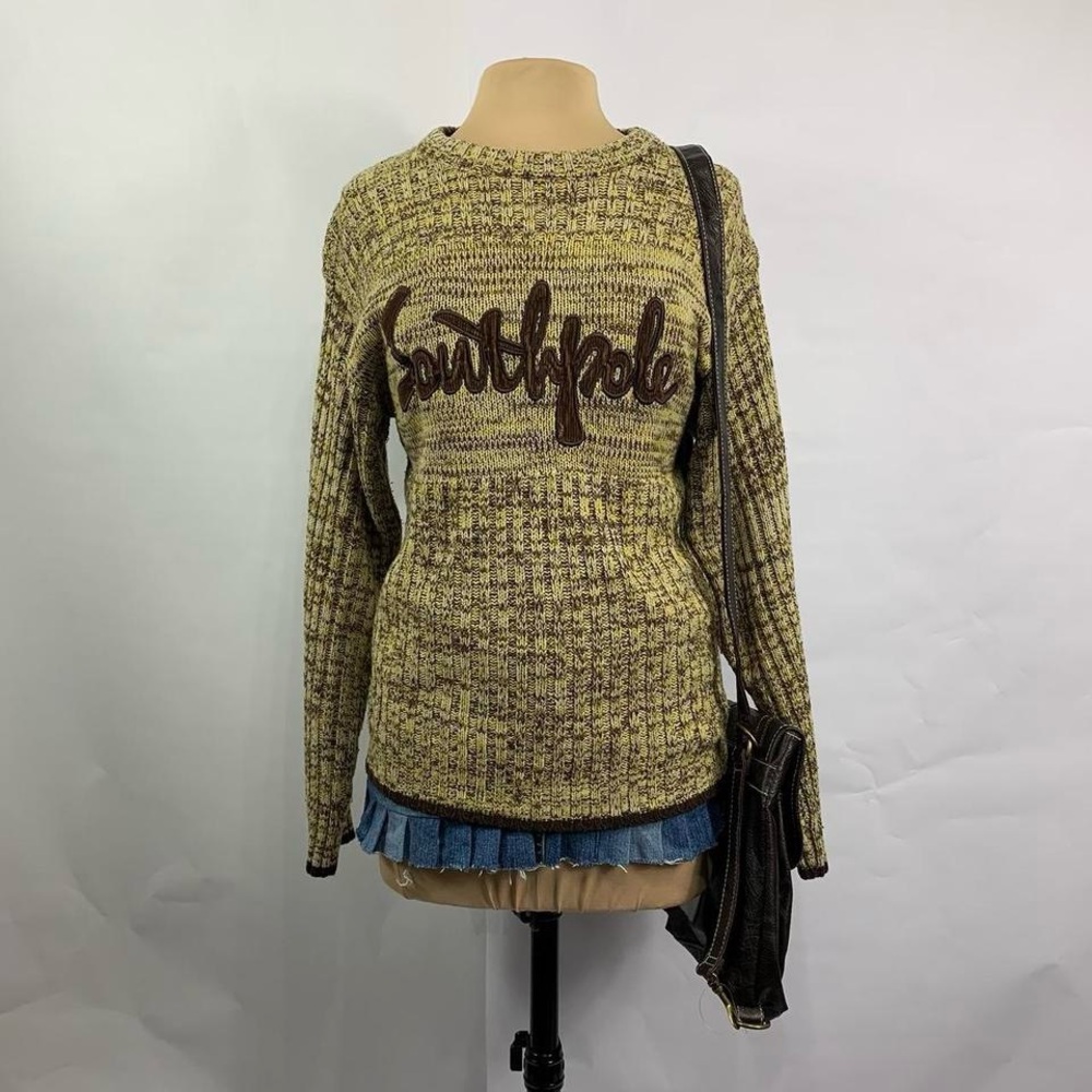 Y2K Southpole Chunky Knit Logo Sweater